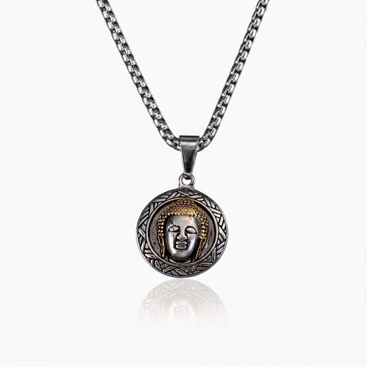 buddha head pendant necklace