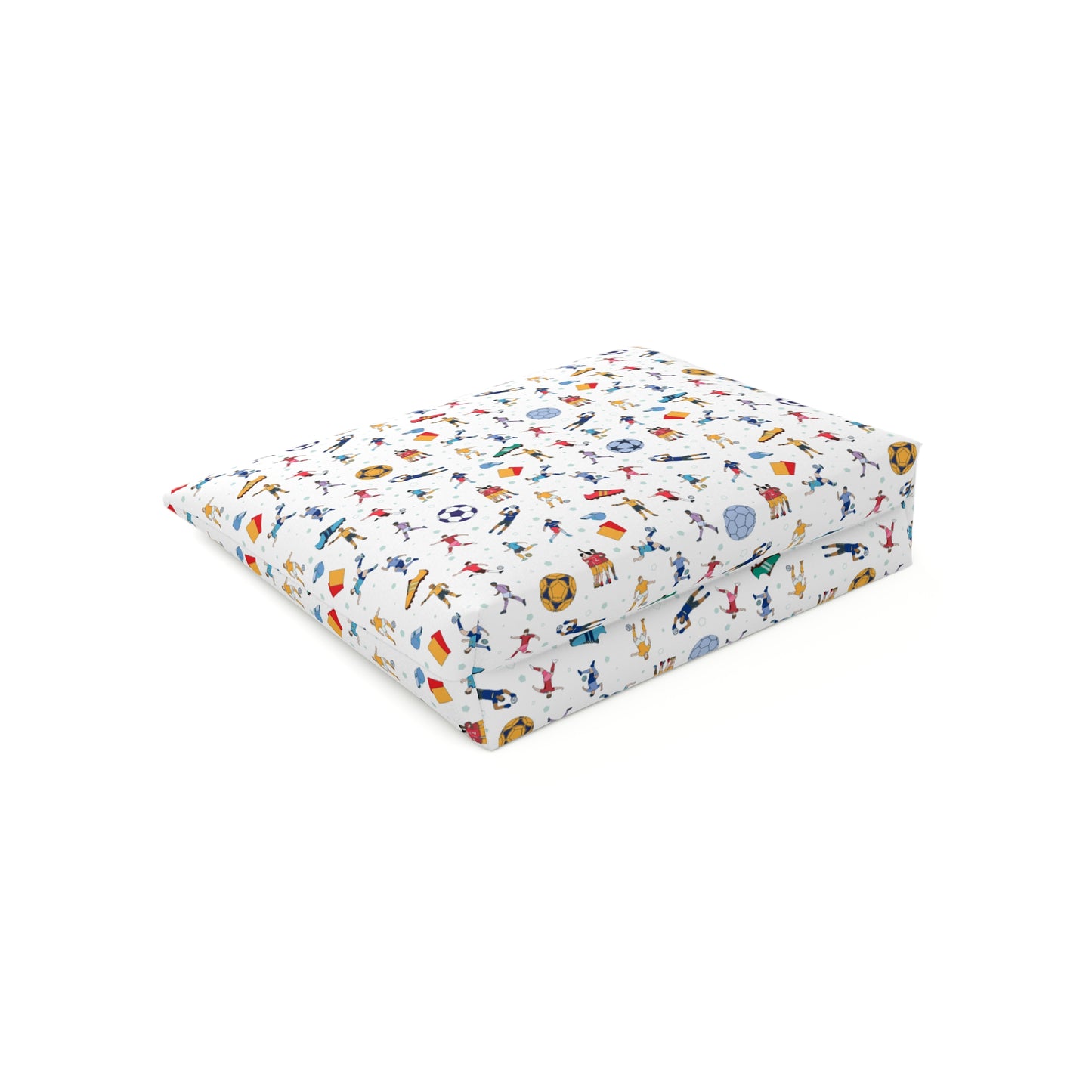 Football Soccer Print Cotton Cosmetic Bag/Makeup Organizer/Toiletry Bag