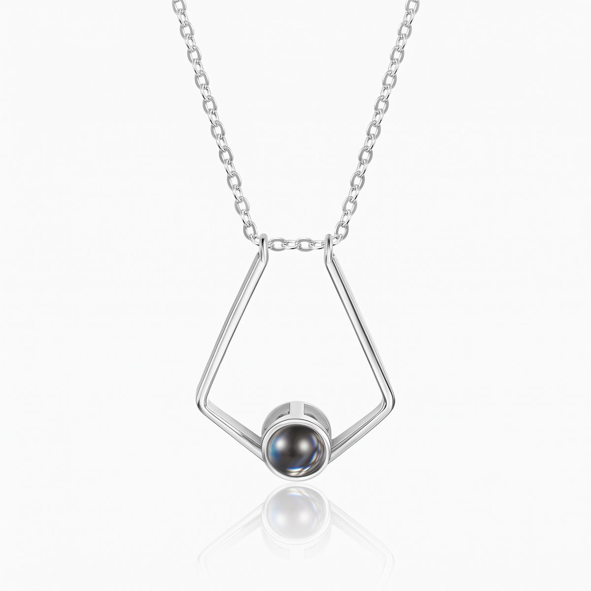 custom photo projection ring holder necklace