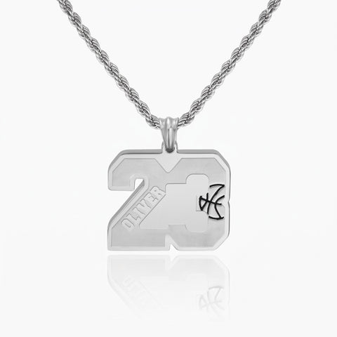Personalized Basketball Necklace