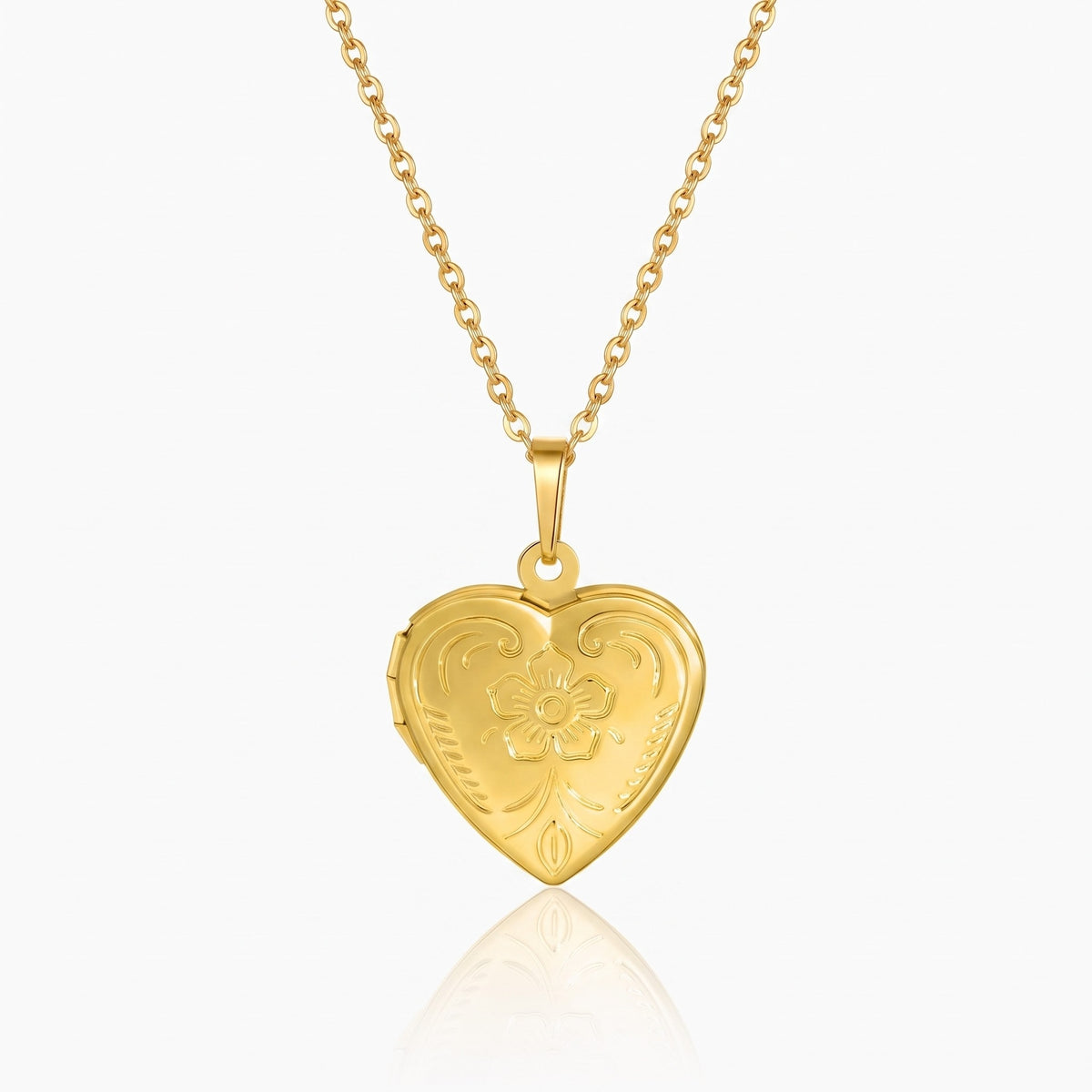 heart locket necklace with custom photo