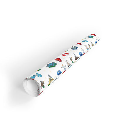 Boxing Print Gift Wrapping Paper Roll