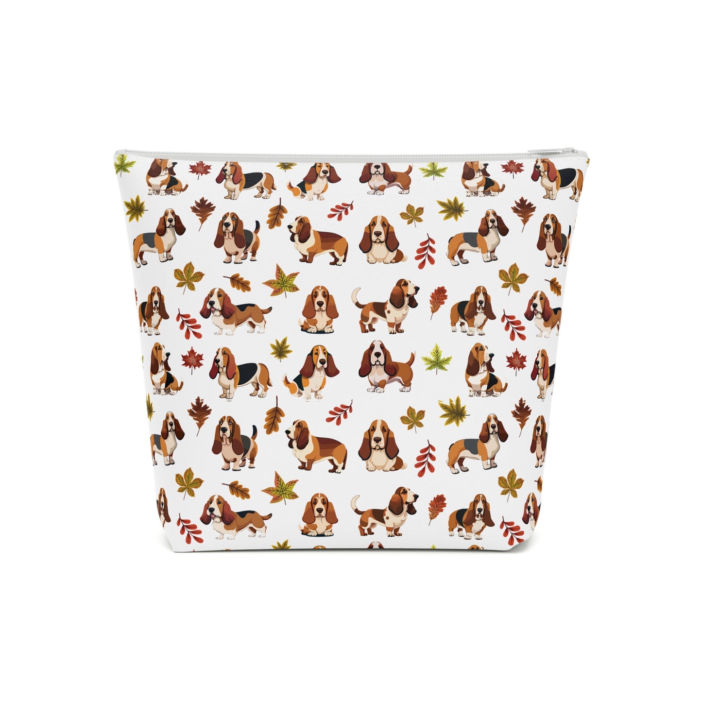 Cavalier King Charles Spaniel Print Cotton Cosmetic Bag/Makeup Organizer/Travel Pouch