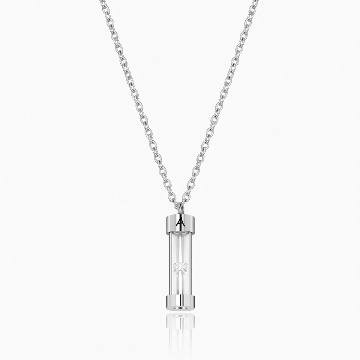 personalized hourglass urn necklace