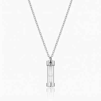 personalized hourglass urn necklace