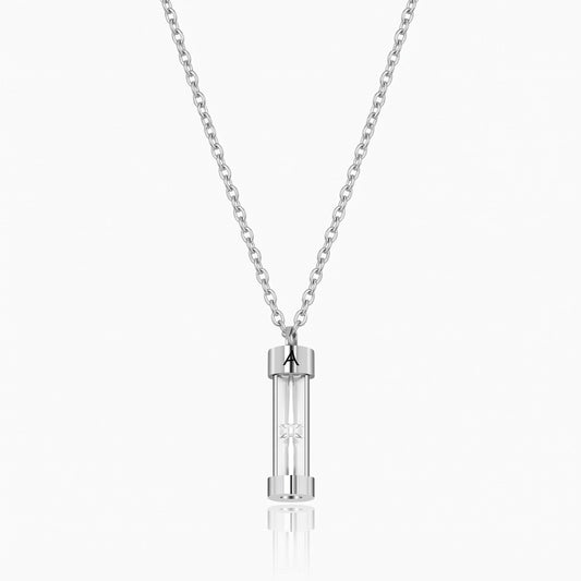 personalized hourglass urn necklace