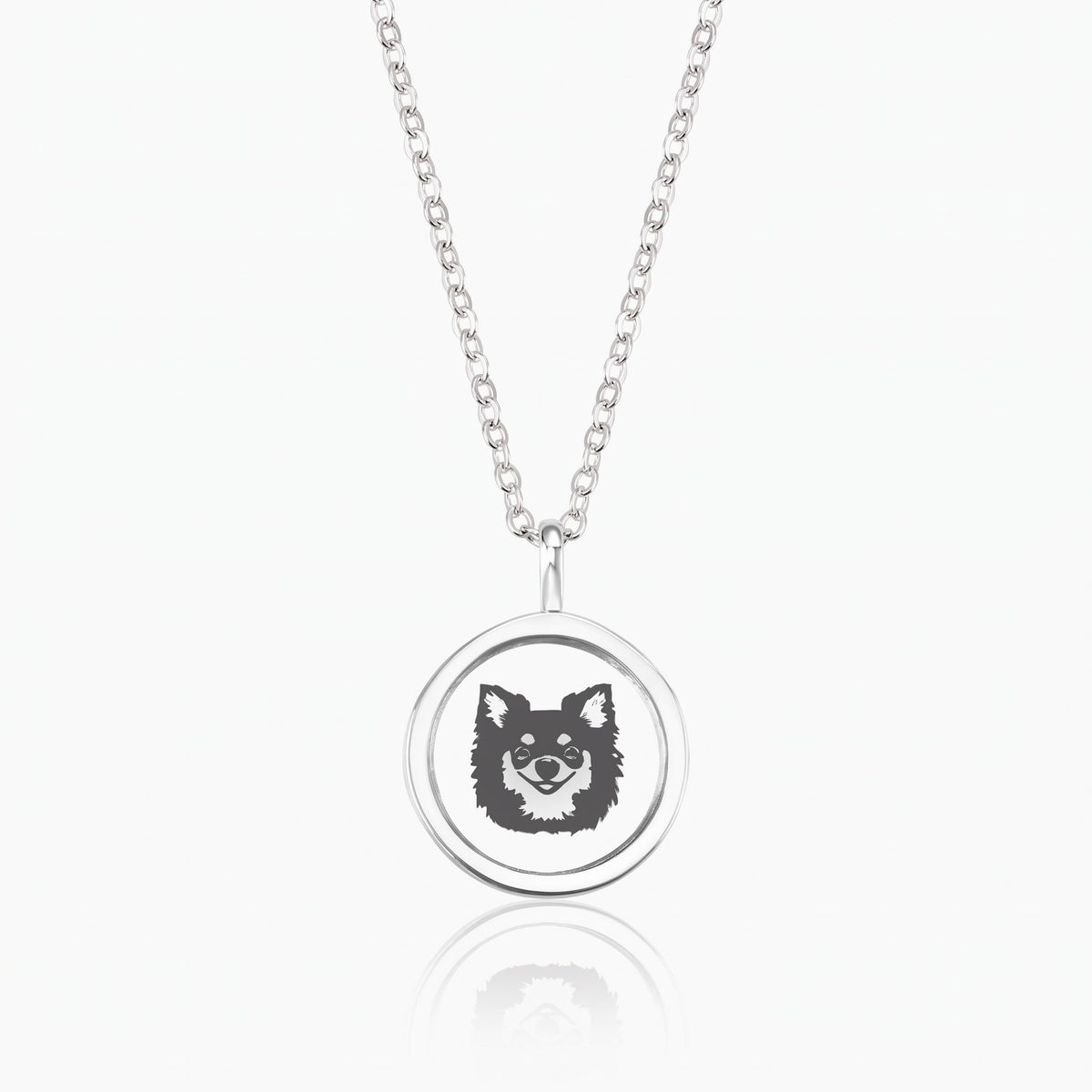 personalized pet portrait necklace