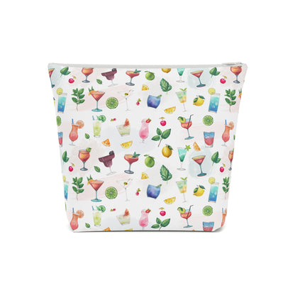 Cocktail Print Cotton Cosmetic Bag/Makeup Travel Pouch