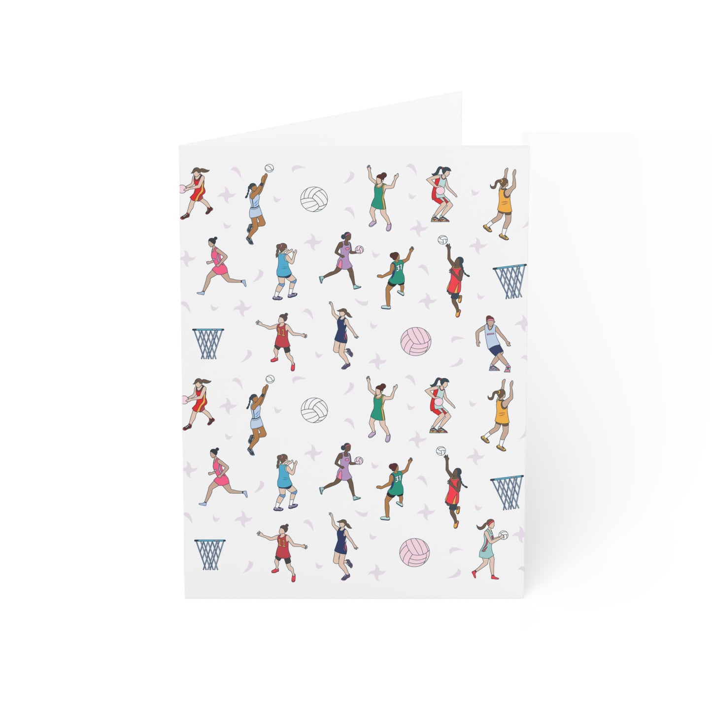 Netball Themed Greeting Cards (1, 10, 30, and 50pcs)