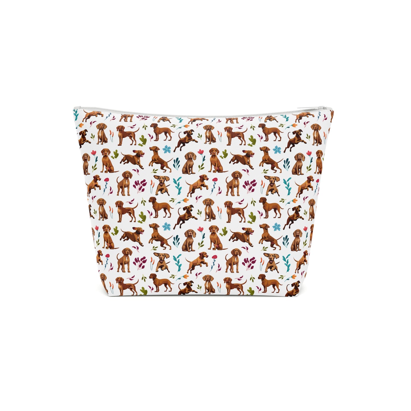 Vizsla Print Cotton Cosmetic Bag/Makeup Organizer & Toiletry Bag