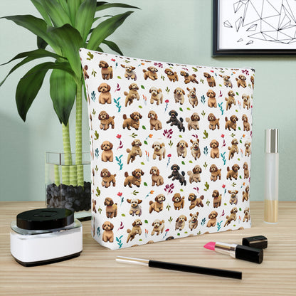 Cockapoo Print Cotton Cosmetic Bag/Makeup Travel Pouch