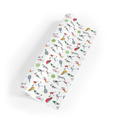 Tennis Print Gift Wrapping Paper Roll
