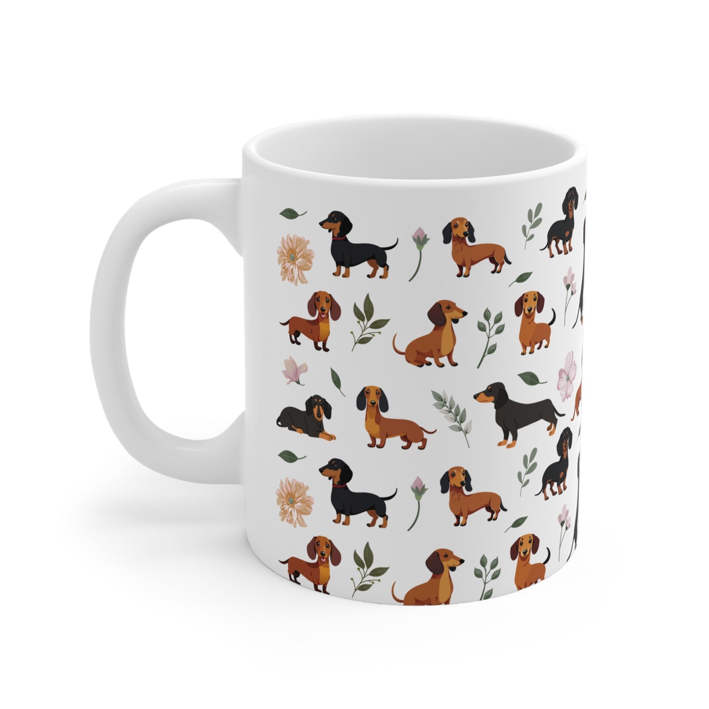 Dachshund Dog Print 11oz Ceramic Mug