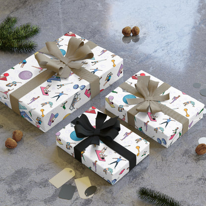 Pilates Print Gift Wrapping Paper Roll