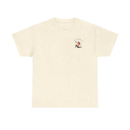 Stretch Now Wine Later Graphic T-Shirt (Ginger)