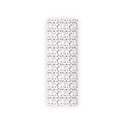 Yoga Inspired Print Gift Wrapping Paper Roll
