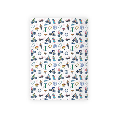 Mountain Biking Print Gift Wrapping Paper Roll