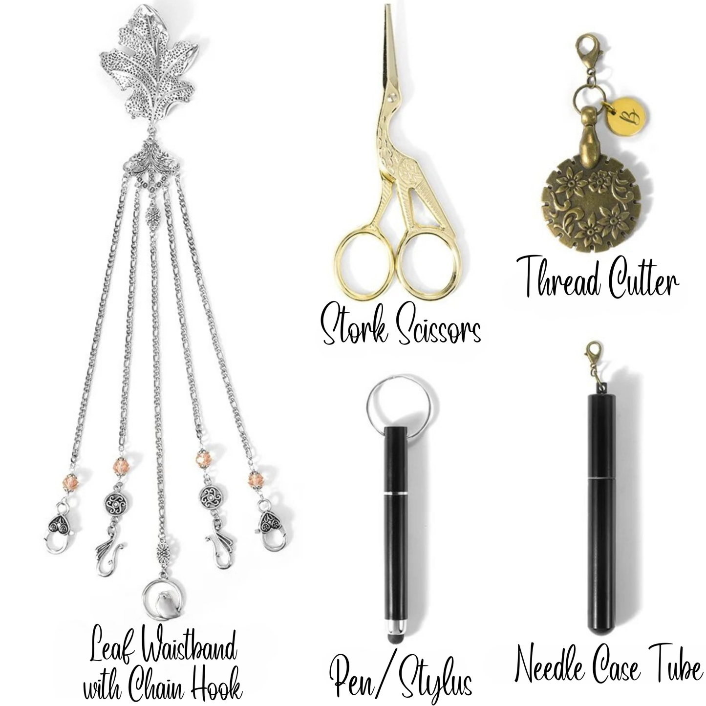Victorian Needlework Tools Set