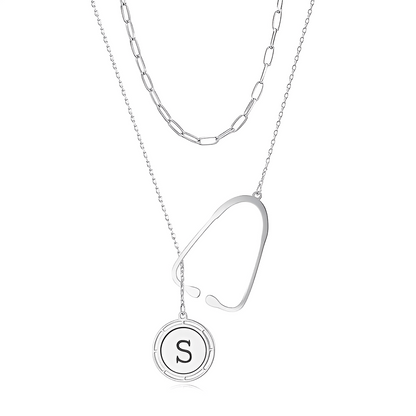 Nurse Graduation Gift, Gold Stethoscope Necklace with Custom Initial