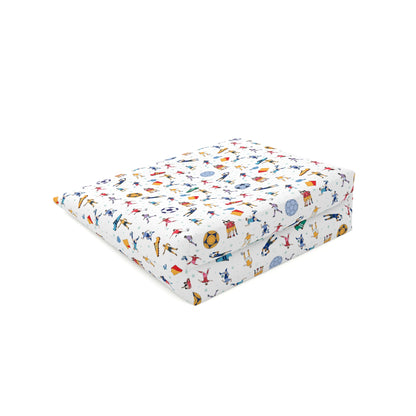 Football Soccer Print Cotton Cosmetic Bag/Makeup Organizer/Toiletry Bag
