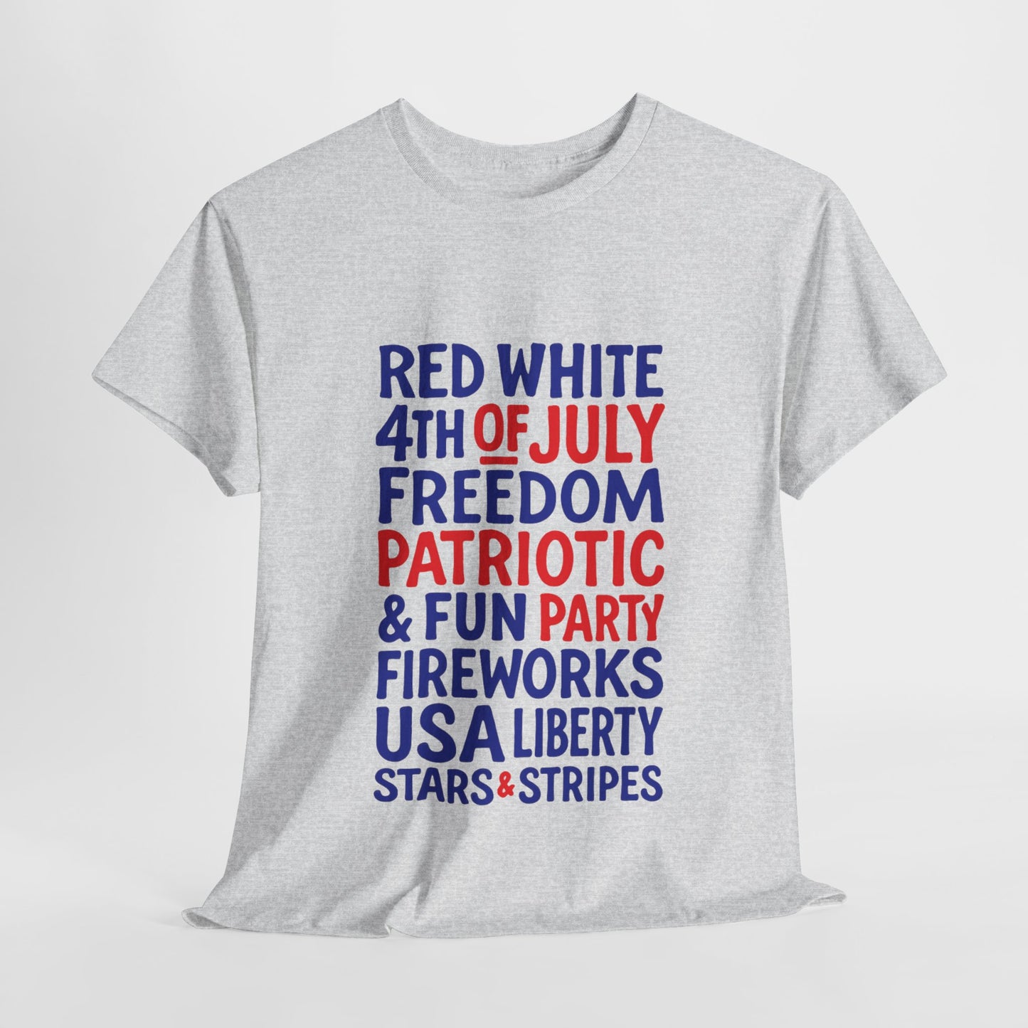 4th of July Words Graphic T-Shirt