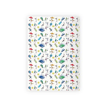 Padel Print Gift Wrapping Paper Roll