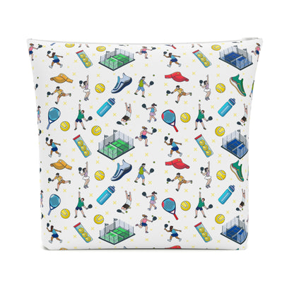Padel Print Cotton Cosmetic Bag/Makeup Organizer & Travel Pouch