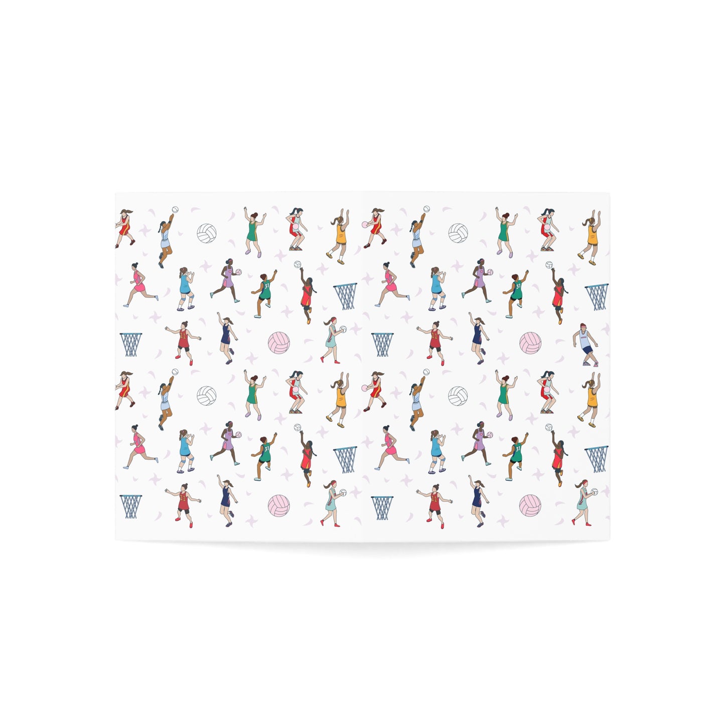 Netball Themed Greeting Cards (1, 10, 30, and 50pcs)