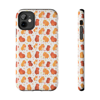 Kawaii Watercolor Capybara Phone Case
