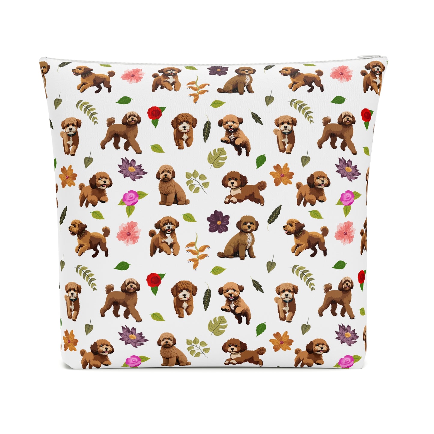 Cavapoo Print Cotton Cosmetic Bag/Makeup Organizer/Travel Pouch