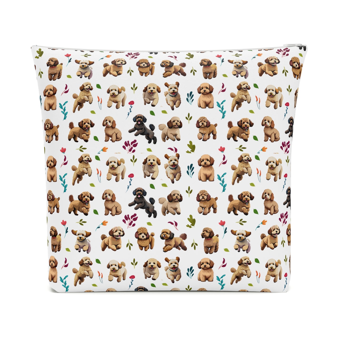 Cockapoo Print Cotton Cosmetic Bag/Makeup Travel Pouch