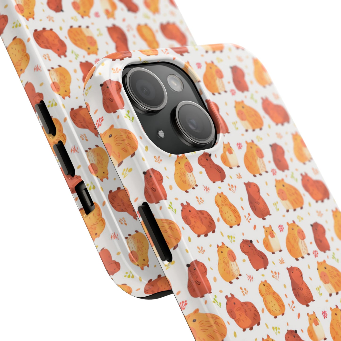 Kawaii Watercolor Capybara Phone Case