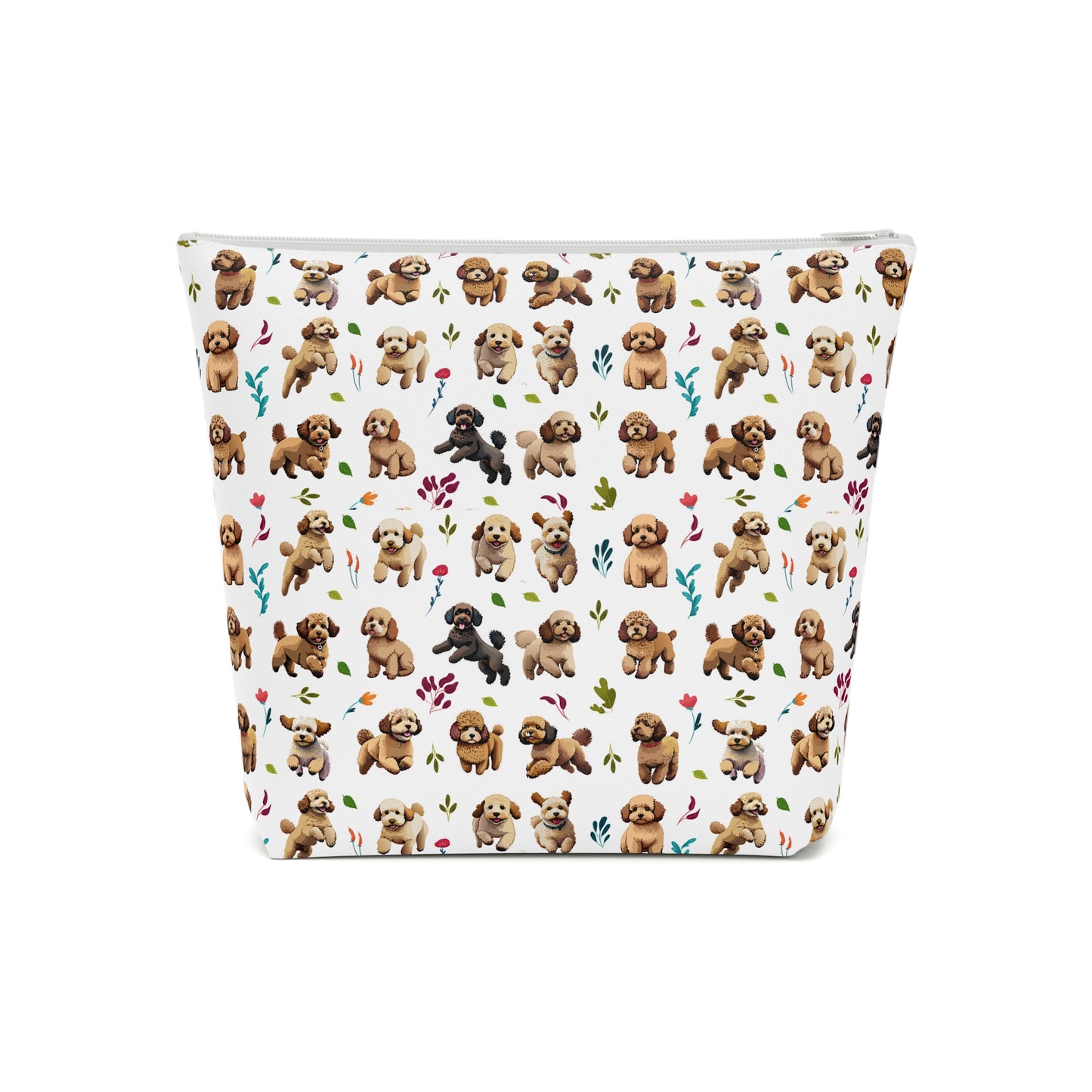 Cockapoo Print Cotton Cosmetic Bag/Makeup Travel Pouch