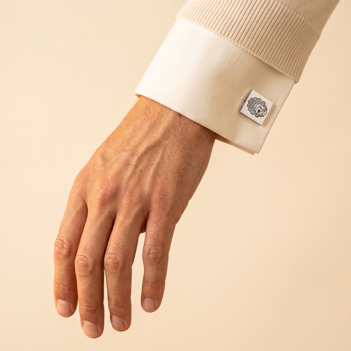 Personalized Crest Cufflinks Logo