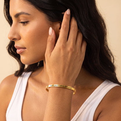 Custom Engraved Adjustable Bangle
