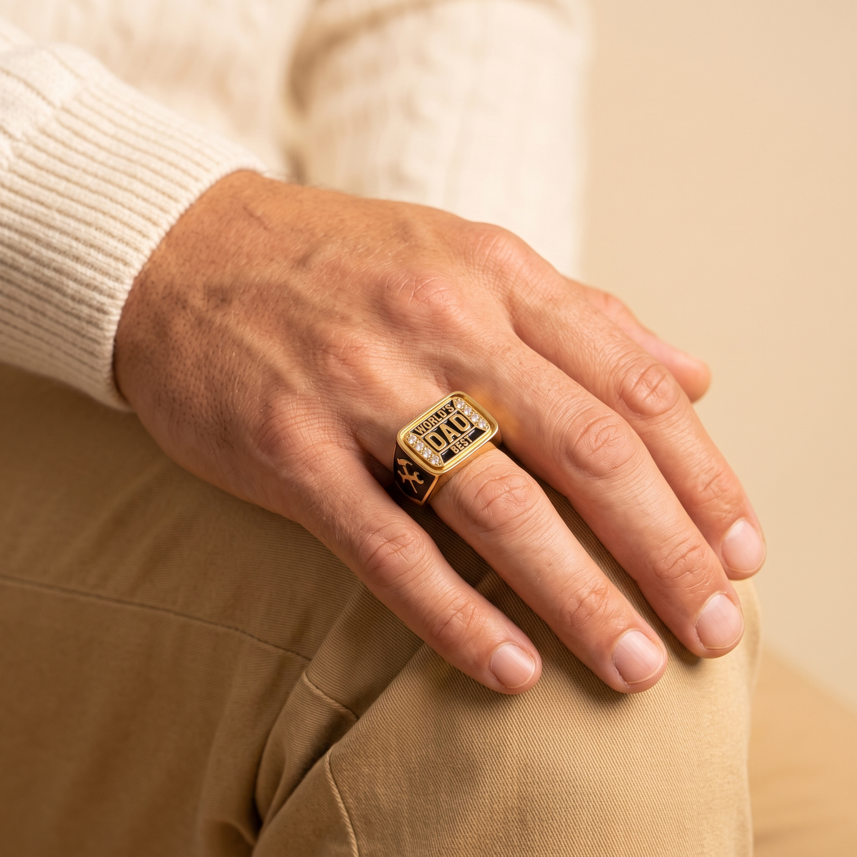 Personalized Championship Ring for Dad