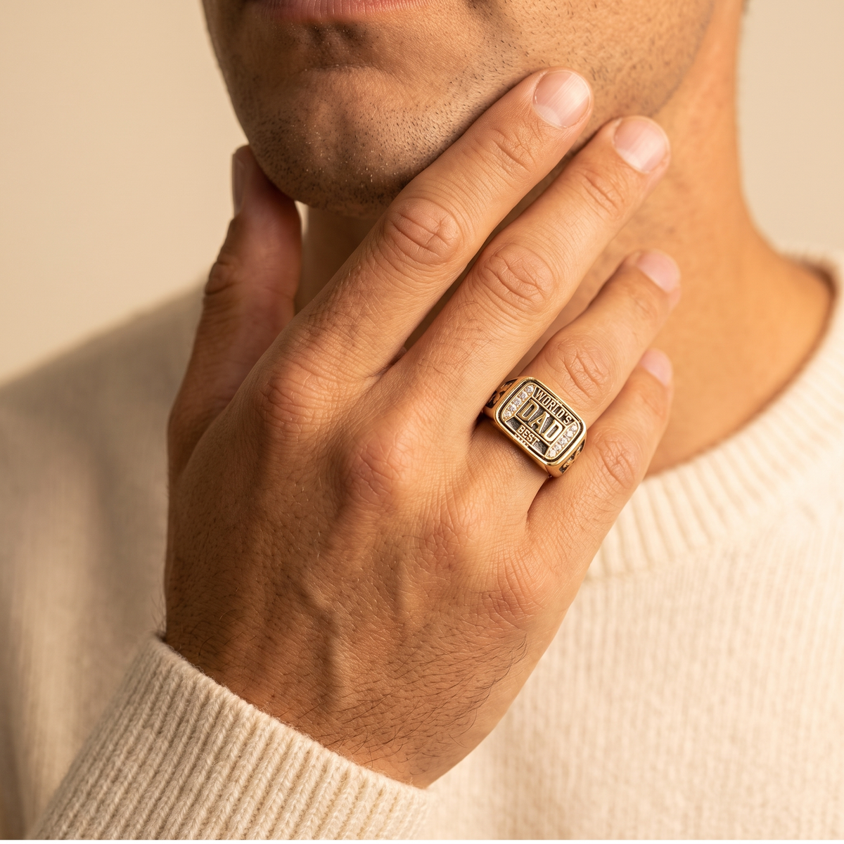 Personalized Championship Ring for Dad