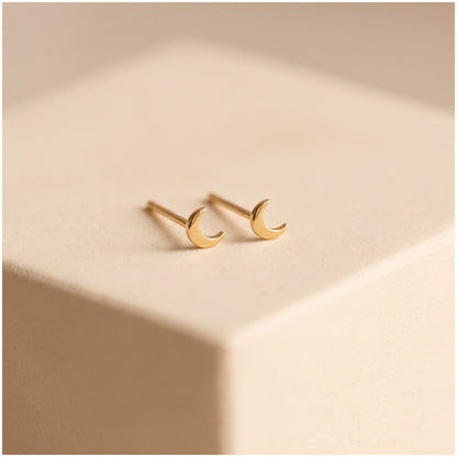 Mini Moon Earrings