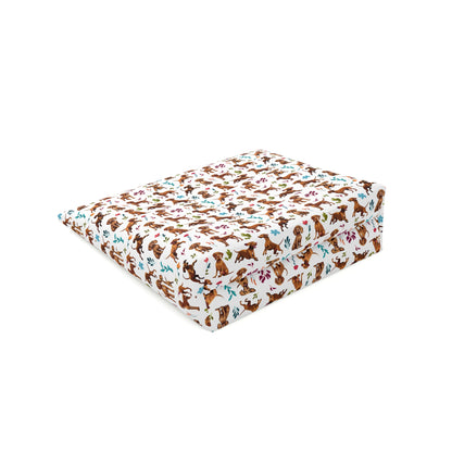 Vizsla Print Cotton Cosmetic Bag/Makeup Organizer & Toiletry Bag