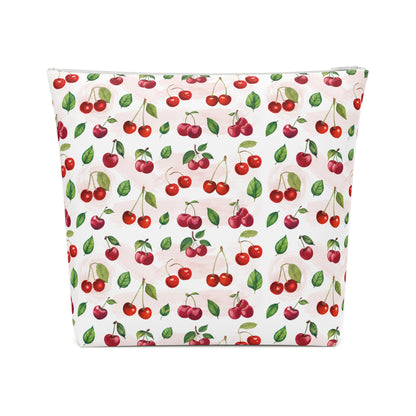 Cherry Print Cotton Cosmetic Bag/Makeup Travel Pouch