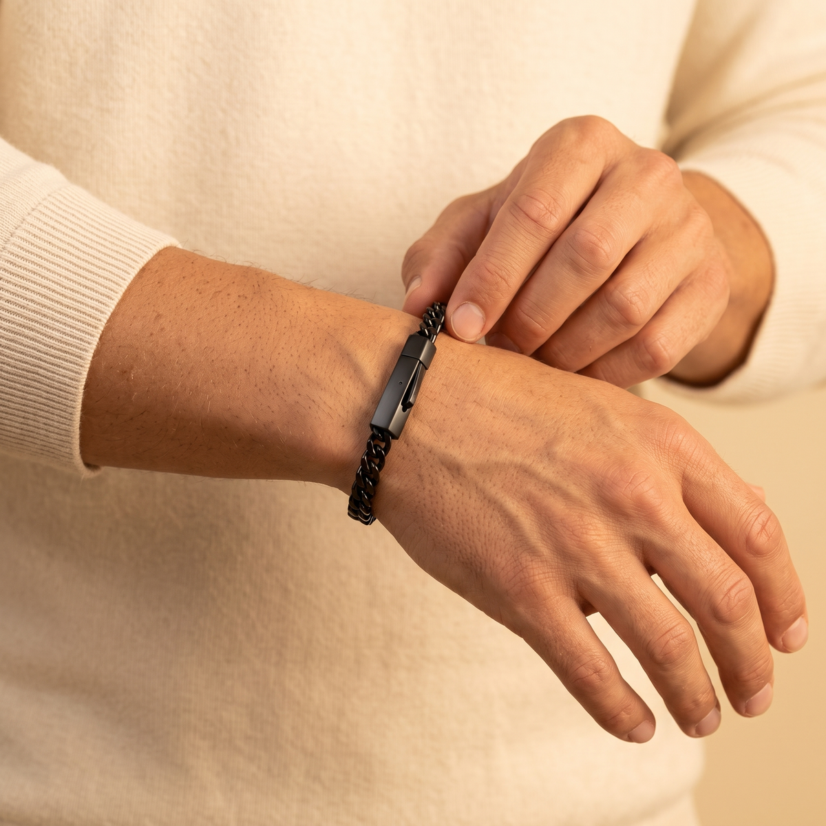 Personalized Men Bar Bracelet