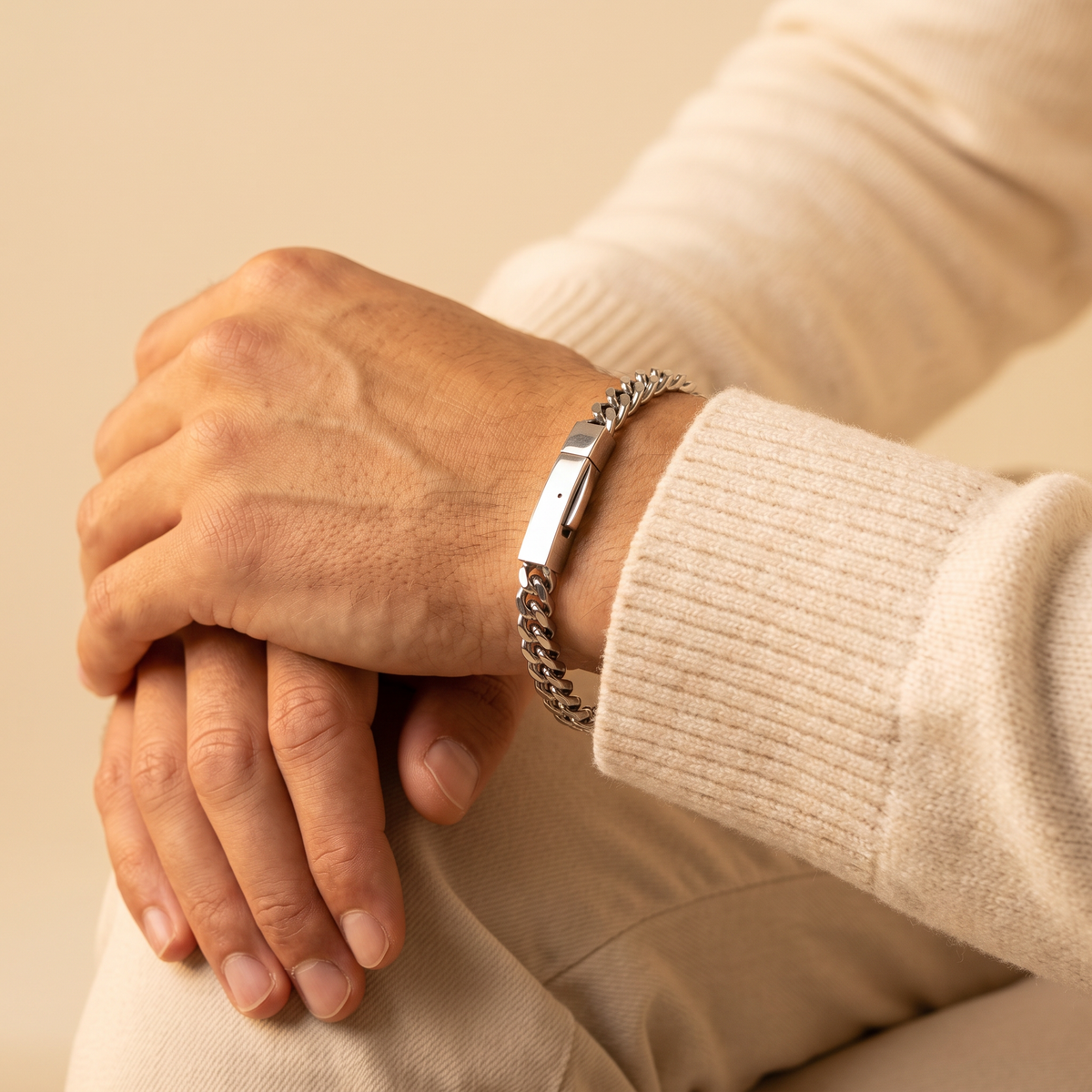 Personalized Men Bar Bracelet