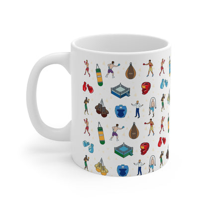 Boxing Inspired Print 11oz Ceramic Mug