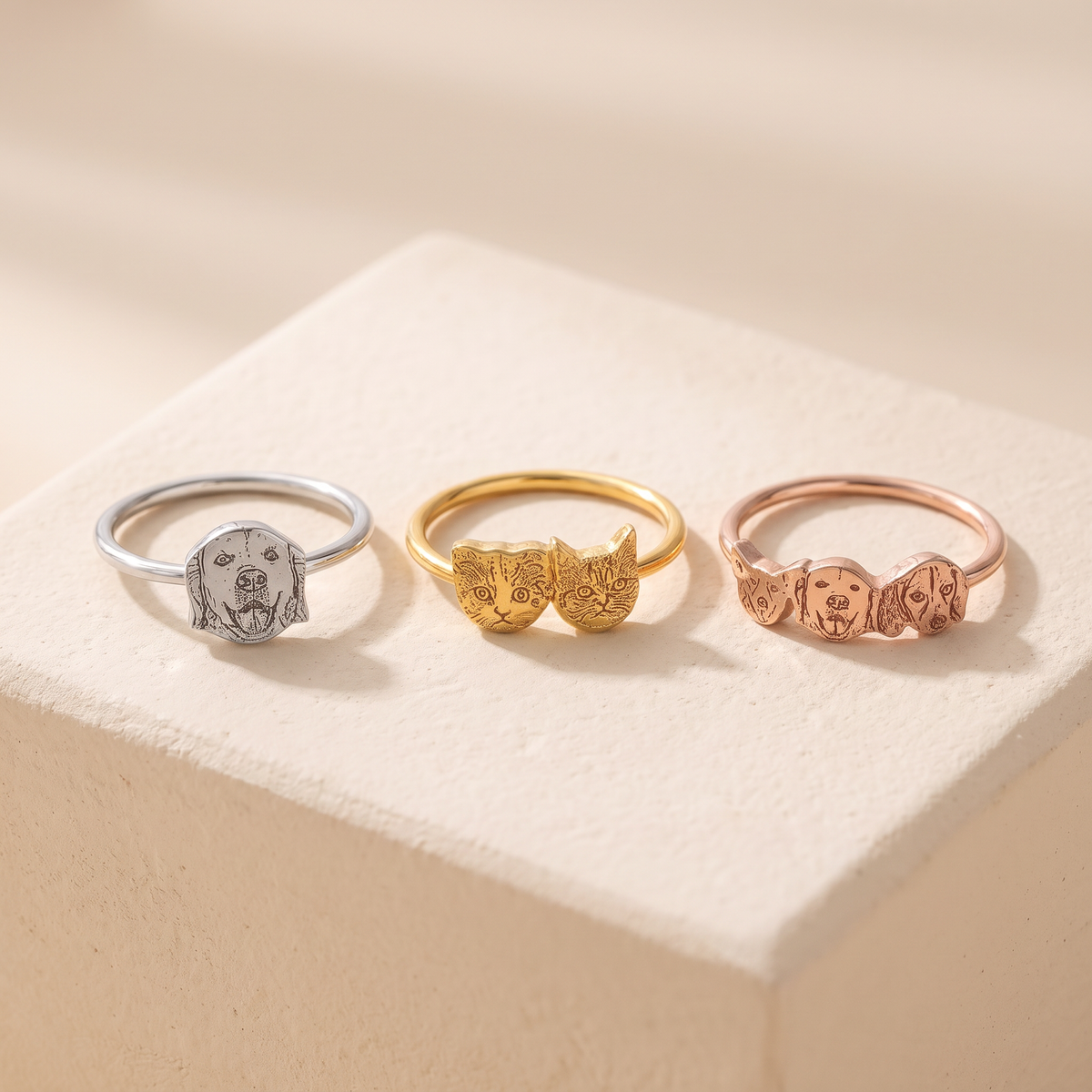 Personalized Pet Portrait Ring