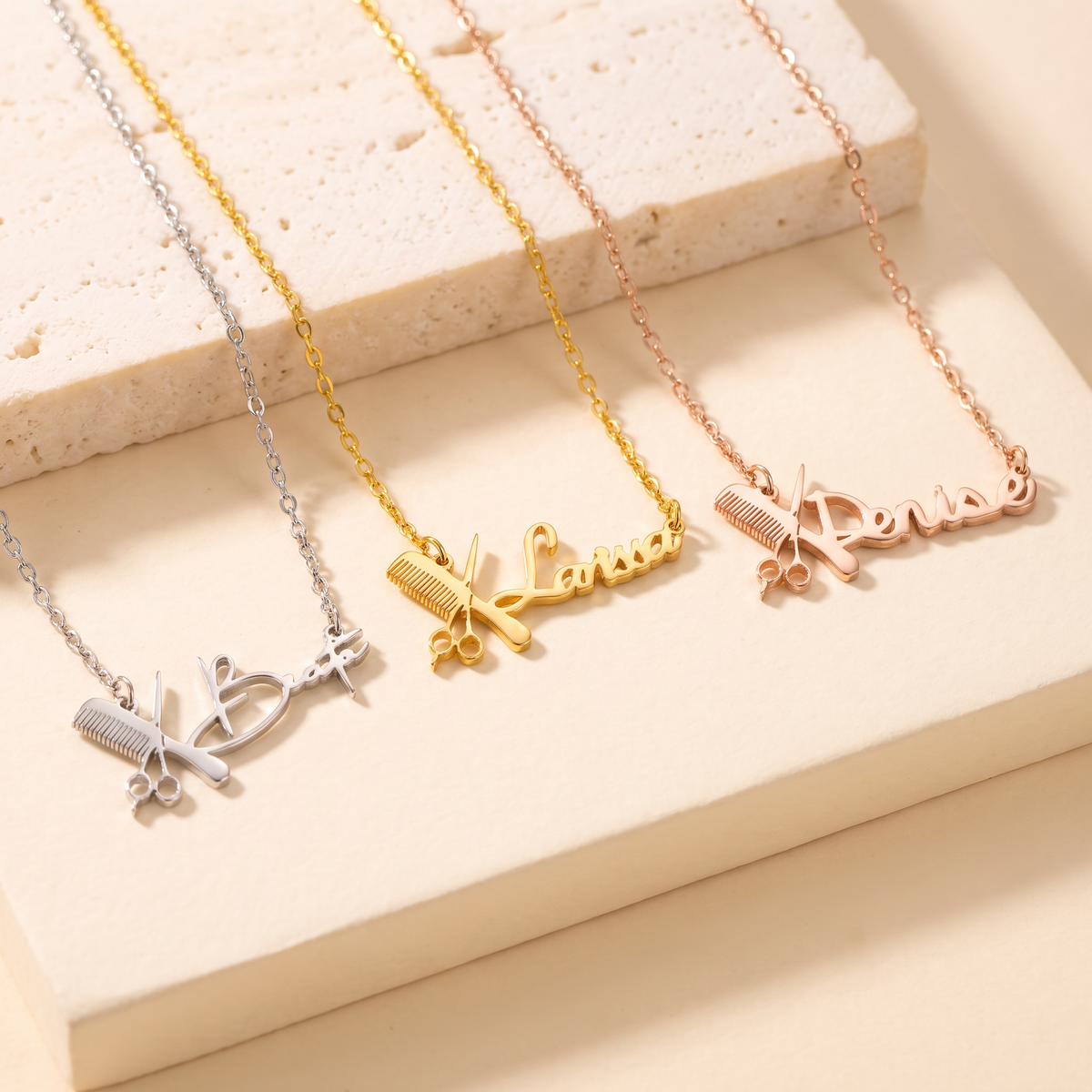 Custom Hairdresser Name Necklace