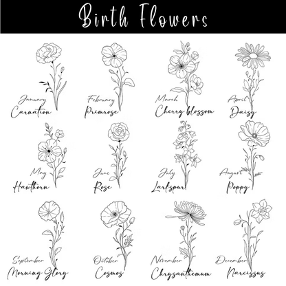 Personalisiertes Geburtsblumen-Gebetsjournal | Christliches Bibelstudien-Notizbuch aus Leder, Dankbarkeitstagebuch für Frauen | Geschenk zum Geburtstag oder Muttertag