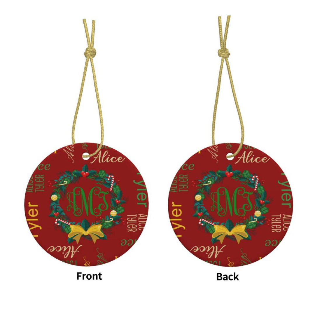 Custom Star Photo Ornament, Christmas Tree Decoration