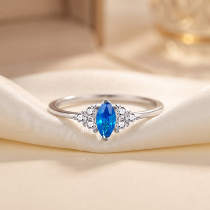 Personalized Marquise Cut Birthstone Ring