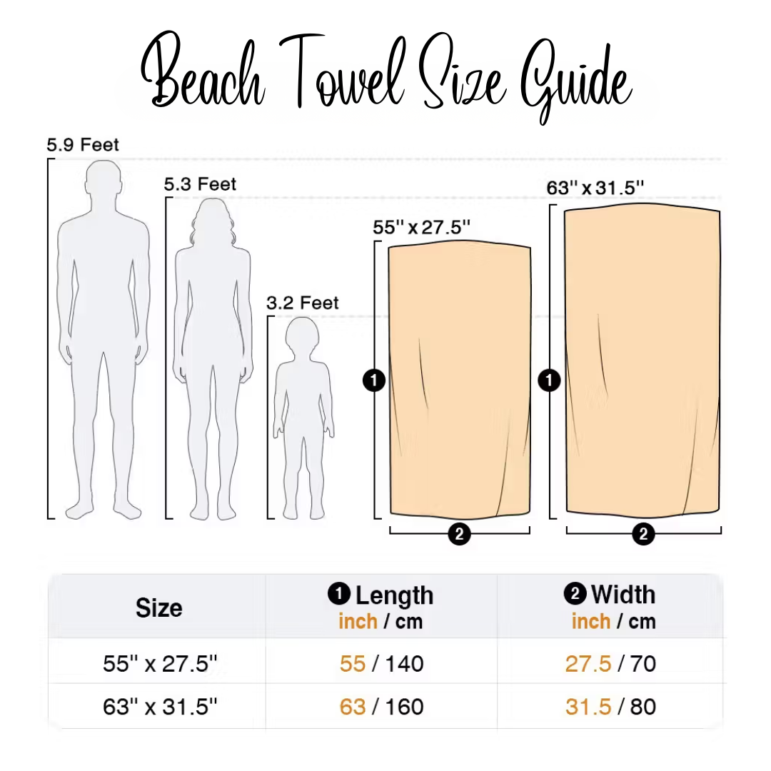 Custom Photo Faces Honeymoon Couples Beach Towel
