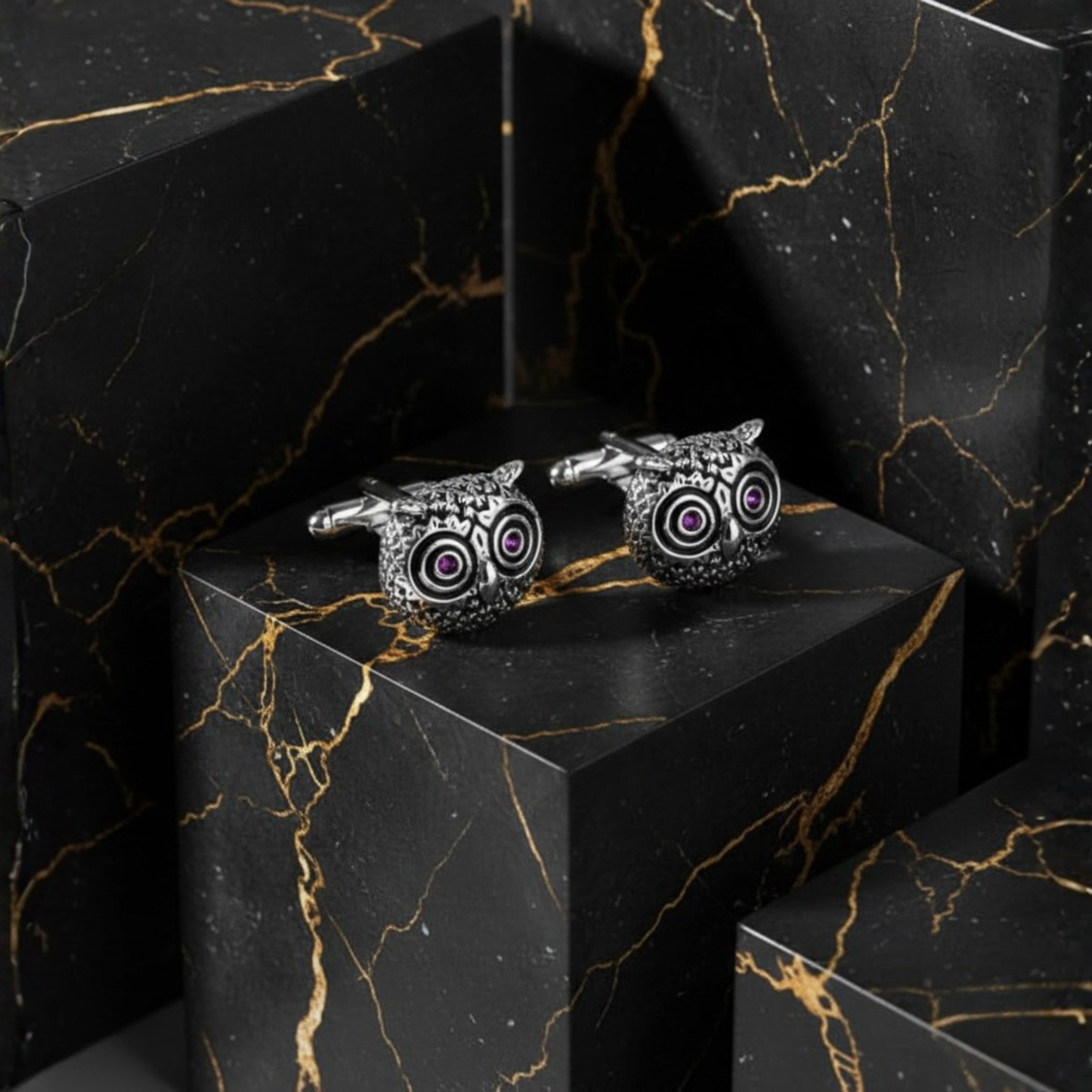 Silver Owl Cufflinks